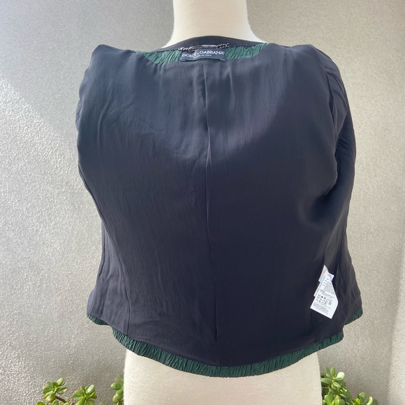 Dolce & Gabbana forest green black
Texture preppy jacket lined size Small or 40 - Picture 6 of 10